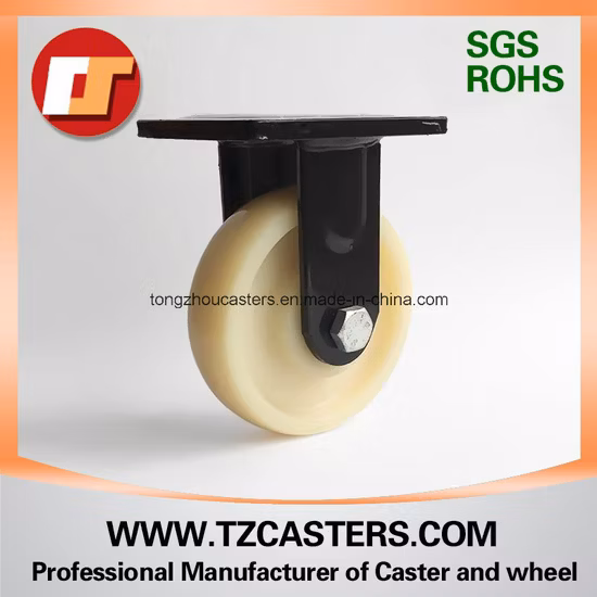 OEM China Factory Manufacturer 200*50mm Heavy Duty PU Caster Wheel with Cast Iron Center