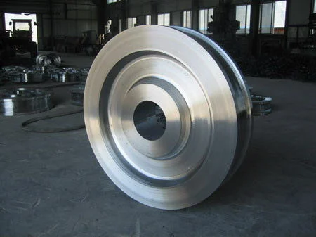 Customized Industry Cast Rail Wheel Set Iron Forged Crane Wheel Overhead Wheels