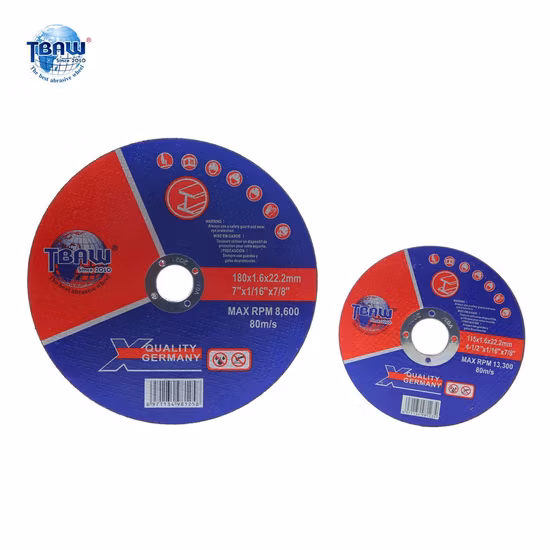 Disque de coupe en résine phénolique de disque de coupure d'approvisionnement d'usine de la Chine de 150 mm pour le métal