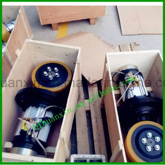  Ensemble d'entraînement avec pneus PU pour chariot élévateur 230mm 16n.  Moteur à courant alternatif 3200r/Min de l'Assemblée 1.5kw d'unité d'entraînement de M pour la roue électrique de camion de palette de machine de levage