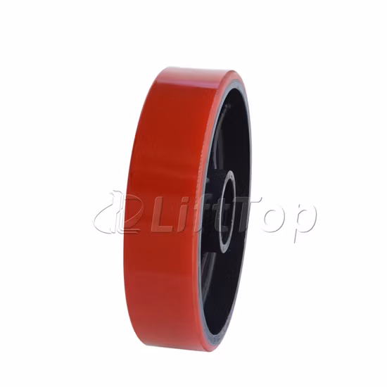 Pièces de chariot élévateur Chine Usine 200mm*50mm PU roue rouge pour transpalette manuel Xilin