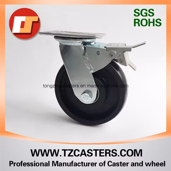 Fabricant d'usine OEM Chine 200*50mm Roulette en PU à usage intensif avec centre en fonte