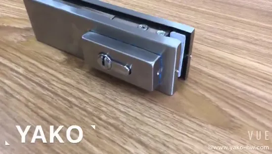 Serrure de porte en verre inférieure Serrure en verre montée au sol