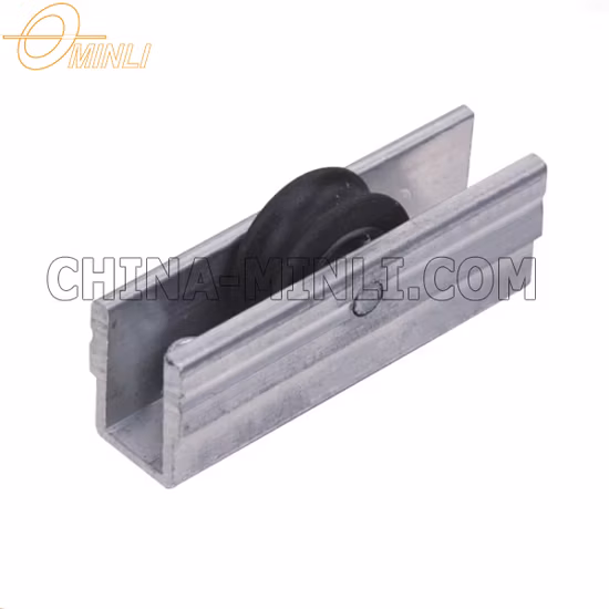Roues à rouleaux en nylon pour portes et fenêtres coulissantes en alliage d'aluminium UPVC