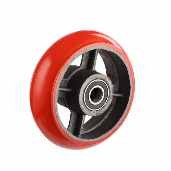 Roues phénoliques supérieures environnementales Wbd Roulettes résistantes à la chaleur à usage intensif Panier à main/ Chariot médical Roulette avec frein latéral